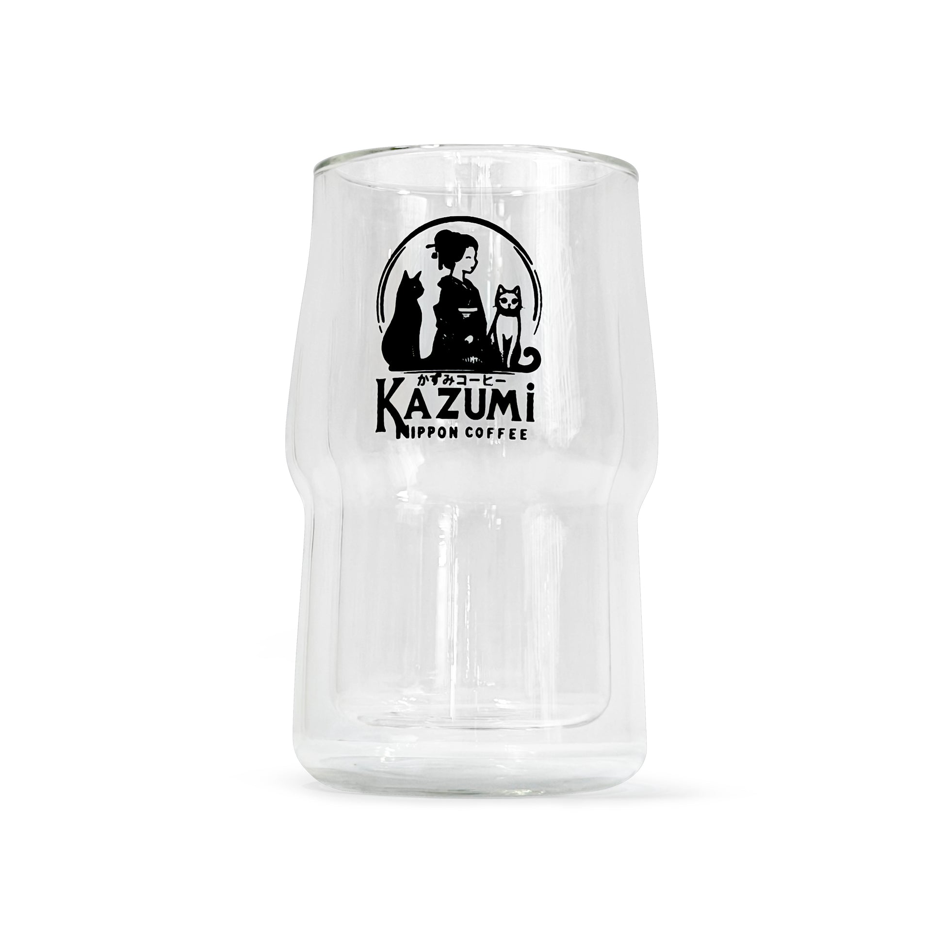 Sumi double wall borosilicate coffee cup with tall clarity shape